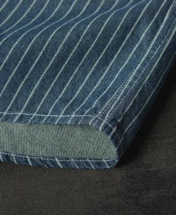 Sale Slim Fit Wabash Striped Indigo Western Shirt Long Sleeve Shirts | Shirts