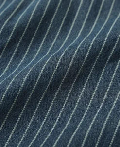 Sale Slim Fit Wabash Striped Indigo Western Shirt Long Sleeve Shirts | Shirts