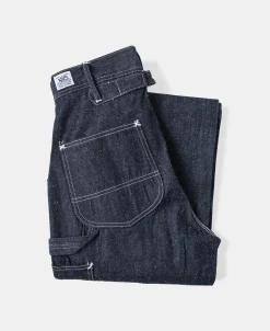 Clearance Slub Pearl Yarn Indigo Denim Carpenter Pants Jeans | Denim