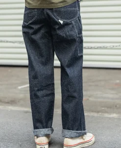 Clearance Slub Pearl Yarn Indigo Denim Carpenter Pants Jeans | Denim