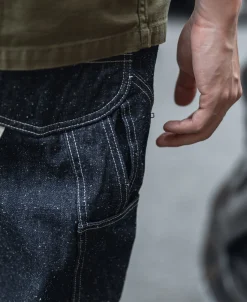 Clearance Slub Pearl Yarn Indigo Denim Carpenter Pants Jeans | Denim