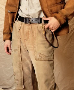 Hot Square-Buckle Wide Leather Belt - Black Belts
