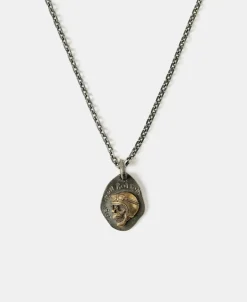 Outlet Sterling Skull Tag Necklace Necklaces&pendants