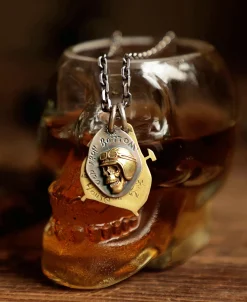 Outlet Sterling Skull Tag Necklace Necklaces&pendants