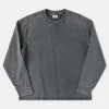 Best Suede Textured Drop Shoulder T-Shirt - Dark Gray Long Sleeve T-Shirts | T-shirts