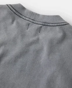 Best Suede Textured Drop Shoulder T-Shirt - Light Gray Long Sleeve T-Shirts | T-shirts