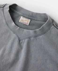 Best Suede Textured Drop Shoulder T-Shirt - Light Gray Long Sleeve T-Shirts | T-shirts