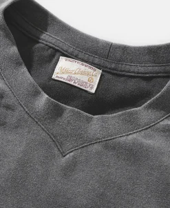 Best Suede Textured Drop Shoulder T-Shirt - Dark Gray Long Sleeve T-Shirts | T-shirts