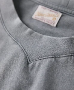 Best Suede Textured Drop Shoulder T-Shirt - Light Gray Long Sleeve T-Shirts | T-shirts