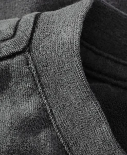 Best Suede Textured Drop Shoulder T-Shirt - Dark Gray Long Sleeve T-Shirts | T-shirts