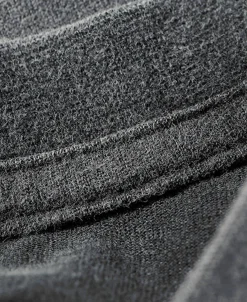 Best Suede Textured Drop Shoulder T-Shirt - Dark Gray Long Sleeve T-Shirts | T-shirts