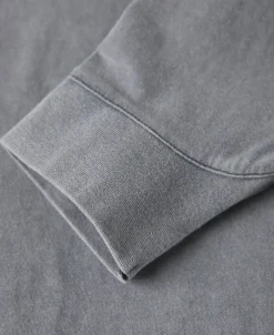 Best Suede Textured Drop Shoulder T-Shirt - Light Gray Long Sleeve T-Shirts | T-shirts