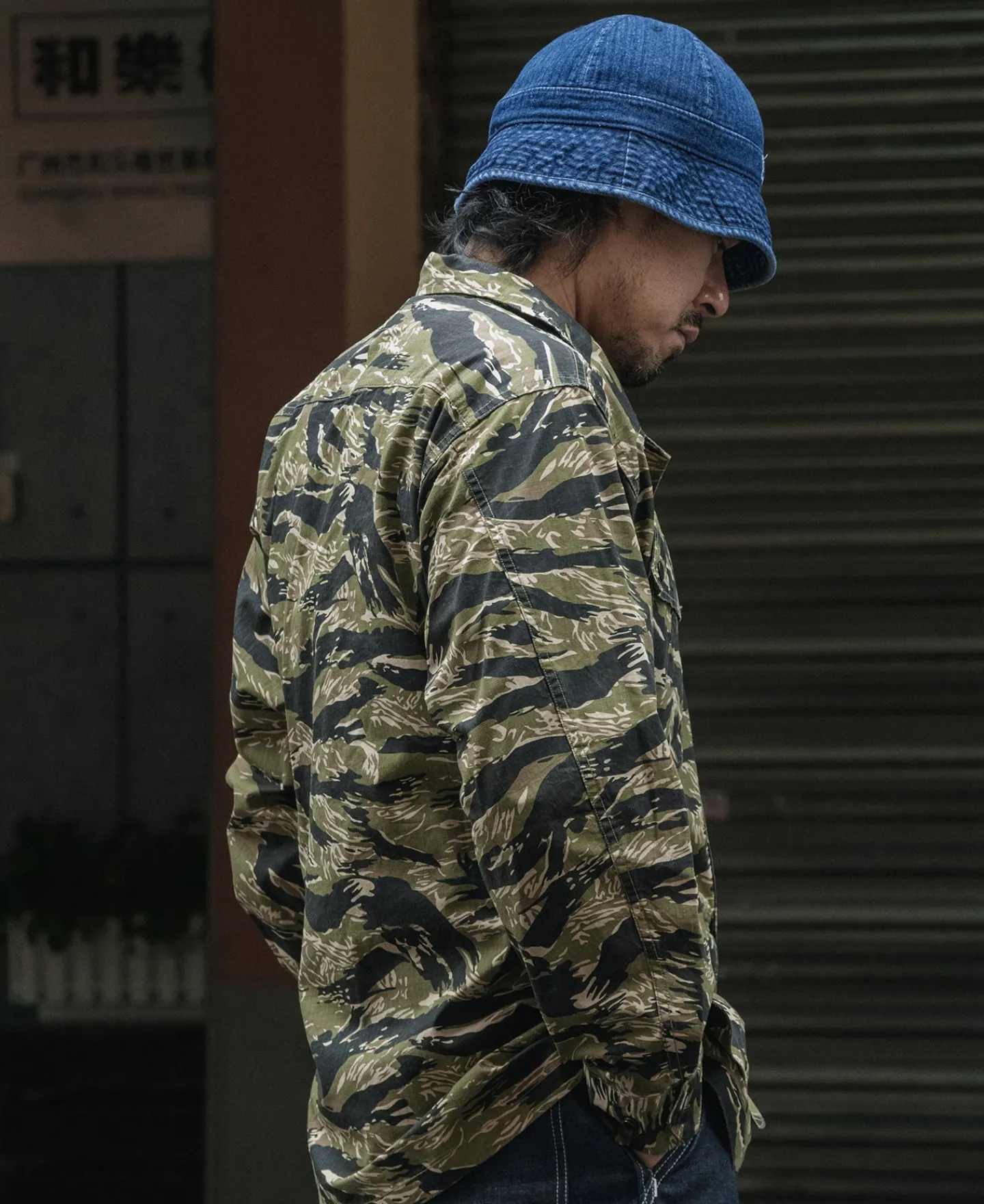 Fashion Tiger Stripe Camo Tropical Jungle Fatigue Jacket Jackets&coats