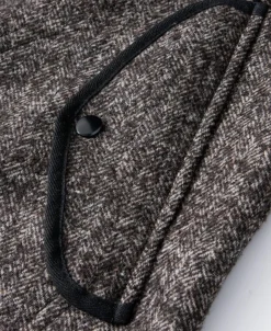 Best Tweed Herringbone V-Neck Vest - Brown Waistcoats