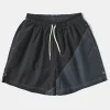 Sale Two-Tone Beach Swim Trunks - Black/Dark Gray Shorts