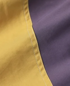 Hot Two-Tone Beach Swim Trunks - Purple/Mustard Shorts