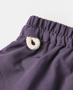 Hot Two-Tone Beach Swim Trunks - Purple/Mustard Shorts
