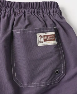 Hot Two-Tone Beach Swim Trunks - Purple/Mustard Shorts