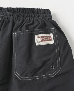 Sale Two-Tone Beach Swim Trunks - Black/Dark Gray Shorts