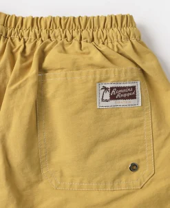 New Two-Tone Beach Swim Trunks - Yellow/Light Blue Shorts