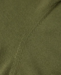 Fashion Two-Tone Johnny Collar Cotton Polo Shirt - White/Green Knitwear&sweaters | Polo Shirts