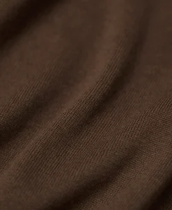 Hot Two-Tone Johnny Collar Cotton Polo Shirt - White/Brown Knitwear&sweaters | Polo Shirts