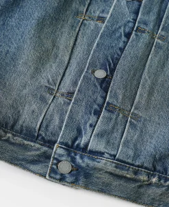 Outlet Type 1 Washed Denim Jacket - Repaired Edition Jackets&coats | Denim Jackets