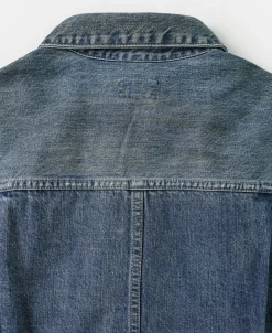 Outlet Type 1 Washed Denim Jacket - Repaired Edition Jackets&coats | Denim Jackets