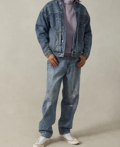 Outlet Type 1 Washed Denim Jacket - Repaired Edition Jackets&coats | Denim Jackets