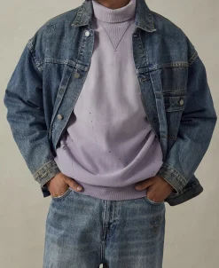 Outlet Type 1 Washed Denim Jacket - Repaired Edition Jackets&coats | Denim Jackets
