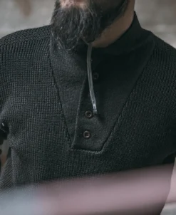 Discount US Army High Neck Wool Sweater - Black Knitwear&sweaters