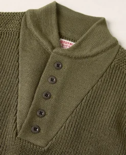 Hot US Army High Neck Wool Sweater - Olive Knitwear&sweaters