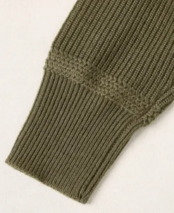 Hot US Army High Neck Wool Sweater - Olive Knitwear&sweaters