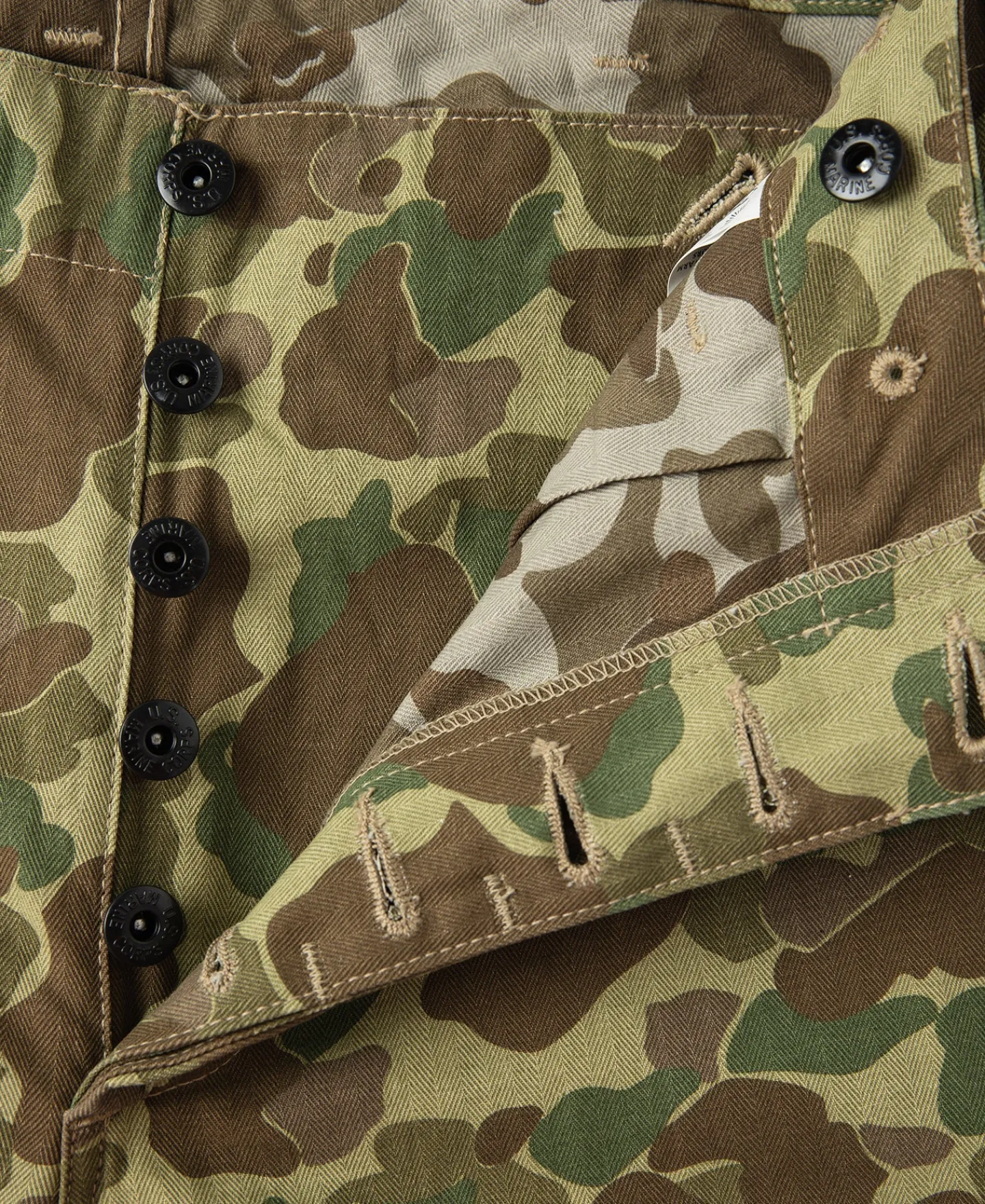 New US Army M-1943 Herringbone Cotton Camouflage Pants (Modified) Pants&trousers