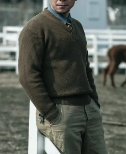 Sale USAAF Type A-1 V-neck Mechanics Sweater - Olive Knitwear&sweaters
