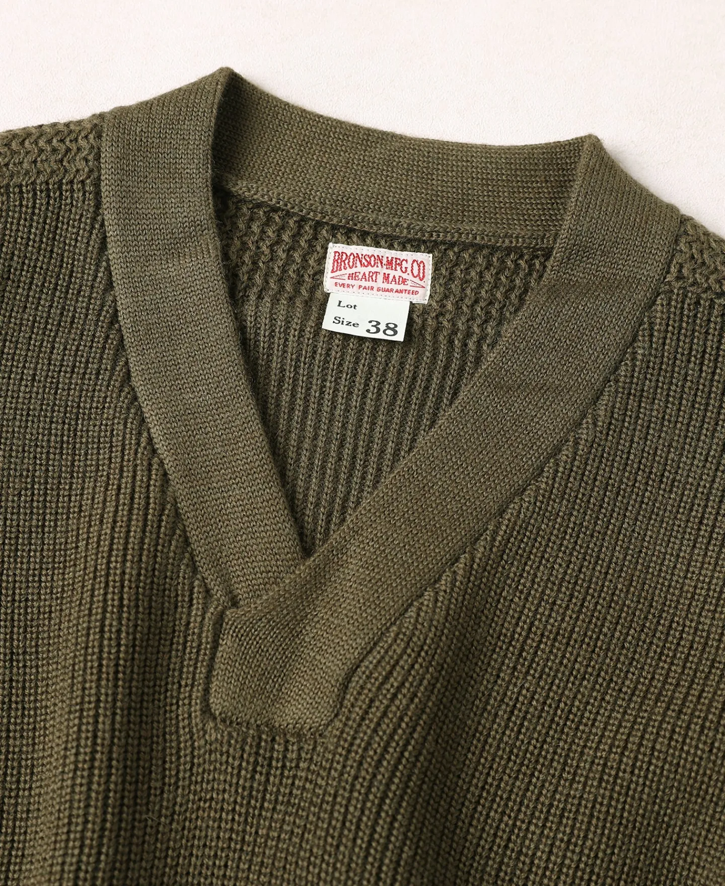 Sale USAAF Type A-1 V-neck Mechanics Sweater - Olive Knitwear&sweaters