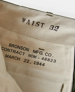 New 1944 USMC Officer Trousers - Olive Pants&trousers