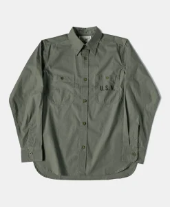 Hot U.S.N. N-3 Utility Shirt Long Sleeve Shirts | Shirts