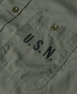 Hot U.S.N. N-3 Utility Shirt Long Sleeve Shirts | Shirts