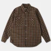Hot 1942 Utility Plaid Workshirt - Brown Long Sleeve Shirts | Shirts