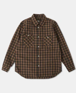 Hot 1942 Utility Plaid Workshirt - Brown Long Sleeve Shirts | Shirts