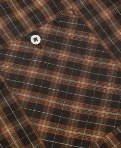 Hot 1942 Utility Plaid Workshirt - Brown Long Sleeve Shirts | Shirts