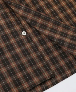 Hot 1942 Utility Plaid Workshirt - Brown Long Sleeve Shirts | Shirts