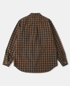 Hot 1942 Utility Plaid Workshirt - Brown Long Sleeve Shirts | Shirts