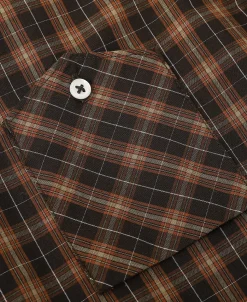 Hot 1942 Utility Plaid Workshirt - Brown Long Sleeve Shirts | Shirts