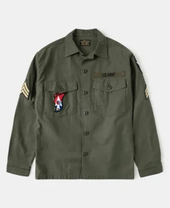 Clearance Vietnam War US Army OG107 Fatigue Utility Shirt - Im Jin Scouts Long Sleeve Shirts | Shirts