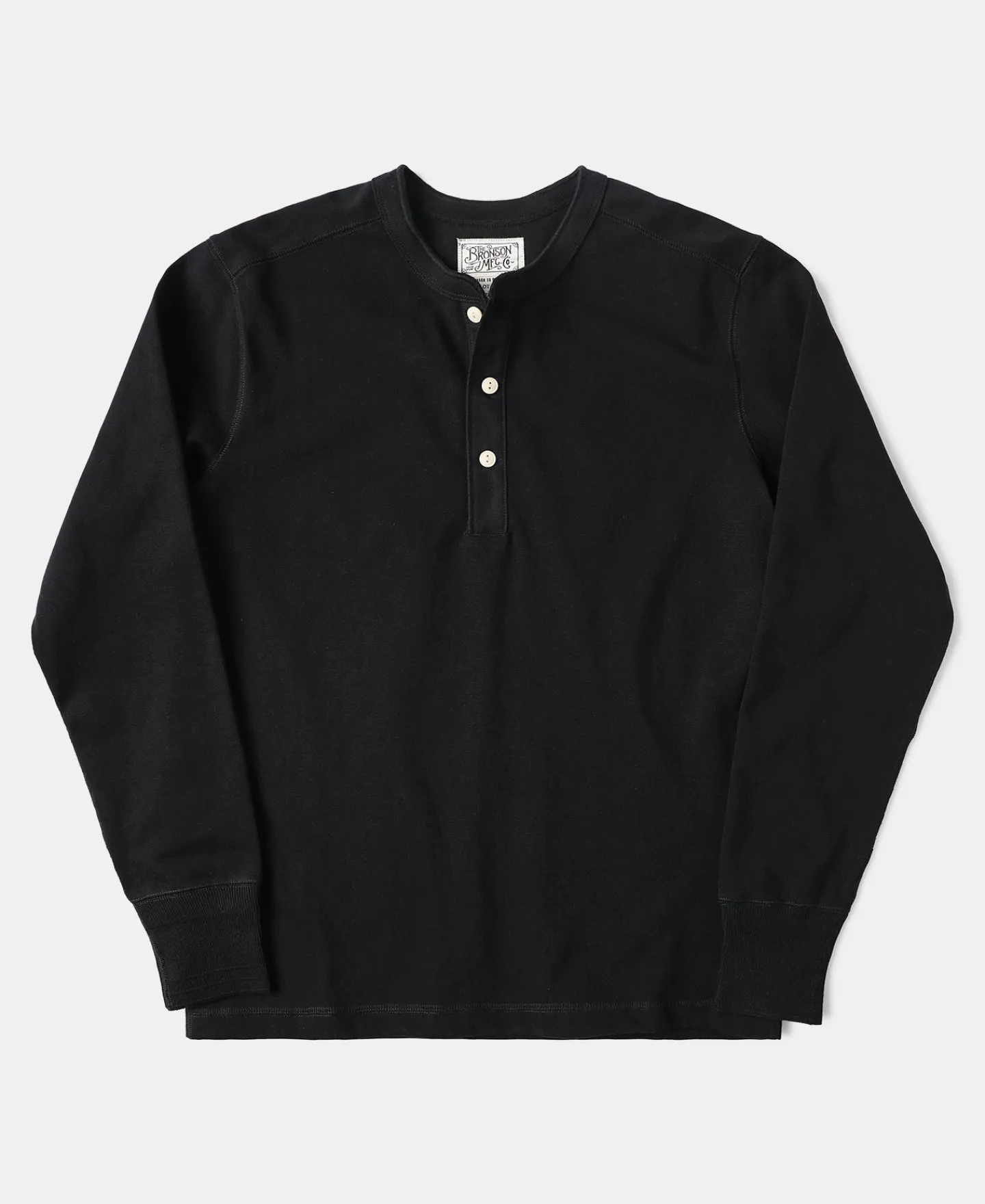 Hot Vintage Long Sleeve Henley Shirt - Black Henleys | Long Sleeve T-Shirts