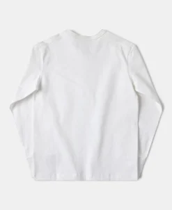 Fashion Vintage Long Sleeve Henley Shirt - White Henleys | Long Sleeve T-Shirts