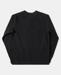 Hot Vintage Long Sleeve Henley Shirt - Black Henleys | Long Sleeve T-Shirts