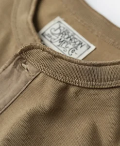 Best Vintage Long Sleeve Henley Shirt - Khaki Henleys | Long Sleeve T-Shirts
